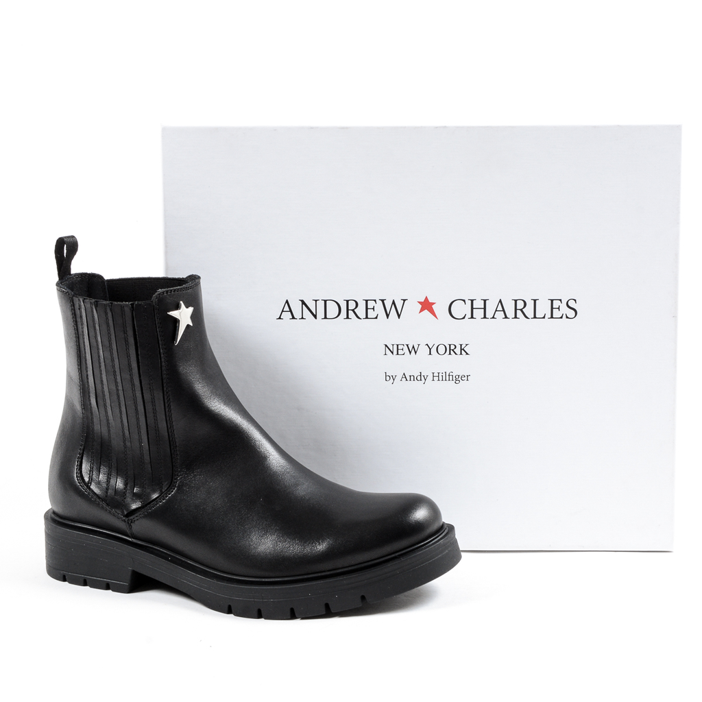 Andrew Charles Womens Ankle Boot Black HAYLEY