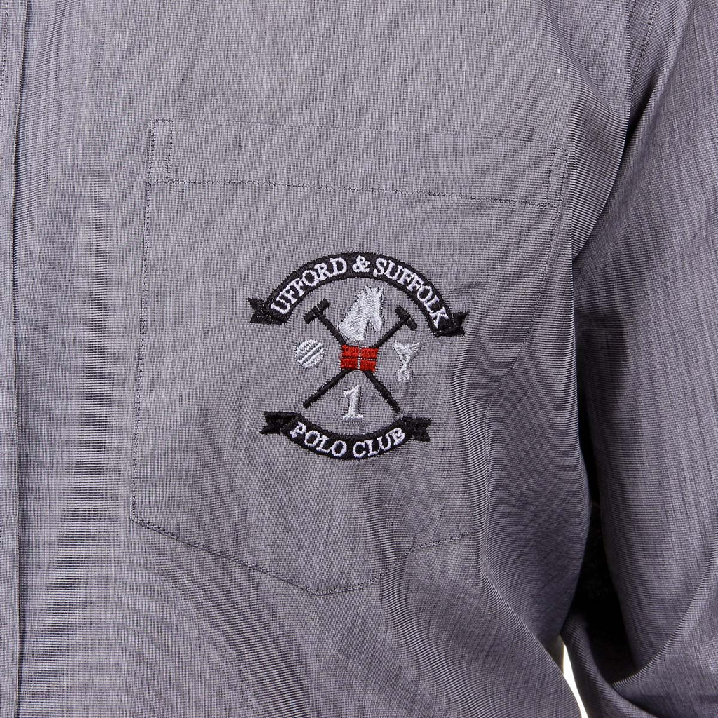 Camisa de hombre del Ufford & Suffolk Polo Club USC02 B2 NERO