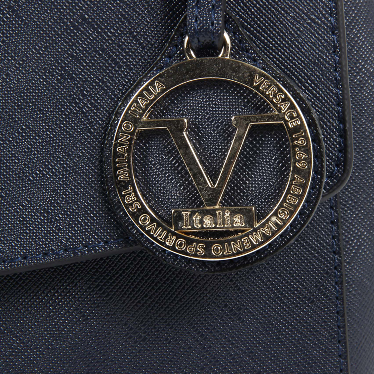 Bolso de mano para mujer V 1969 Italia VE09 AZUL MARINO