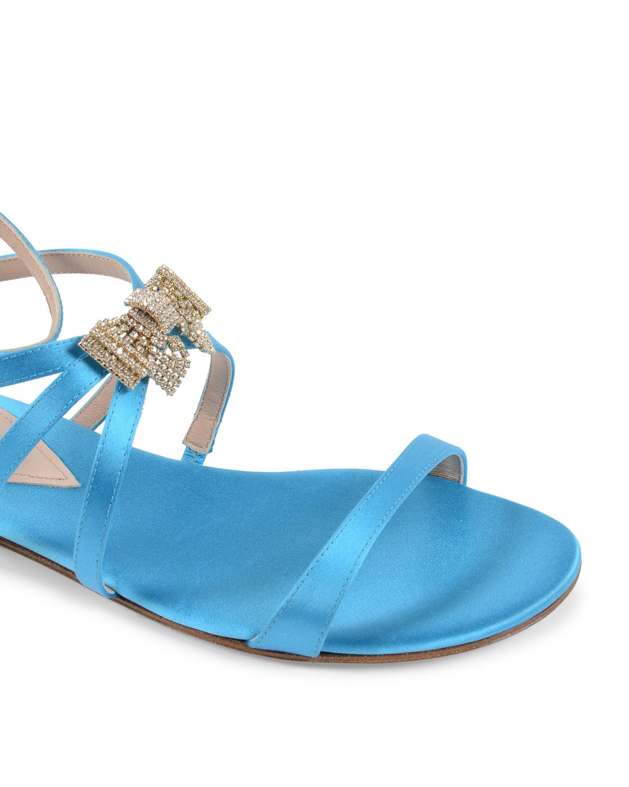 Sandalia Nicole Azul Claro