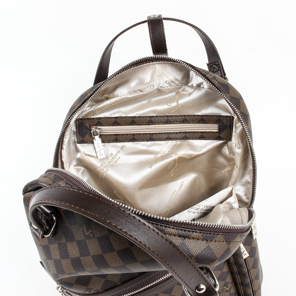 Mochila de moda para hombre V 1969 Italia V1969016 CAFÉ CAFÉ