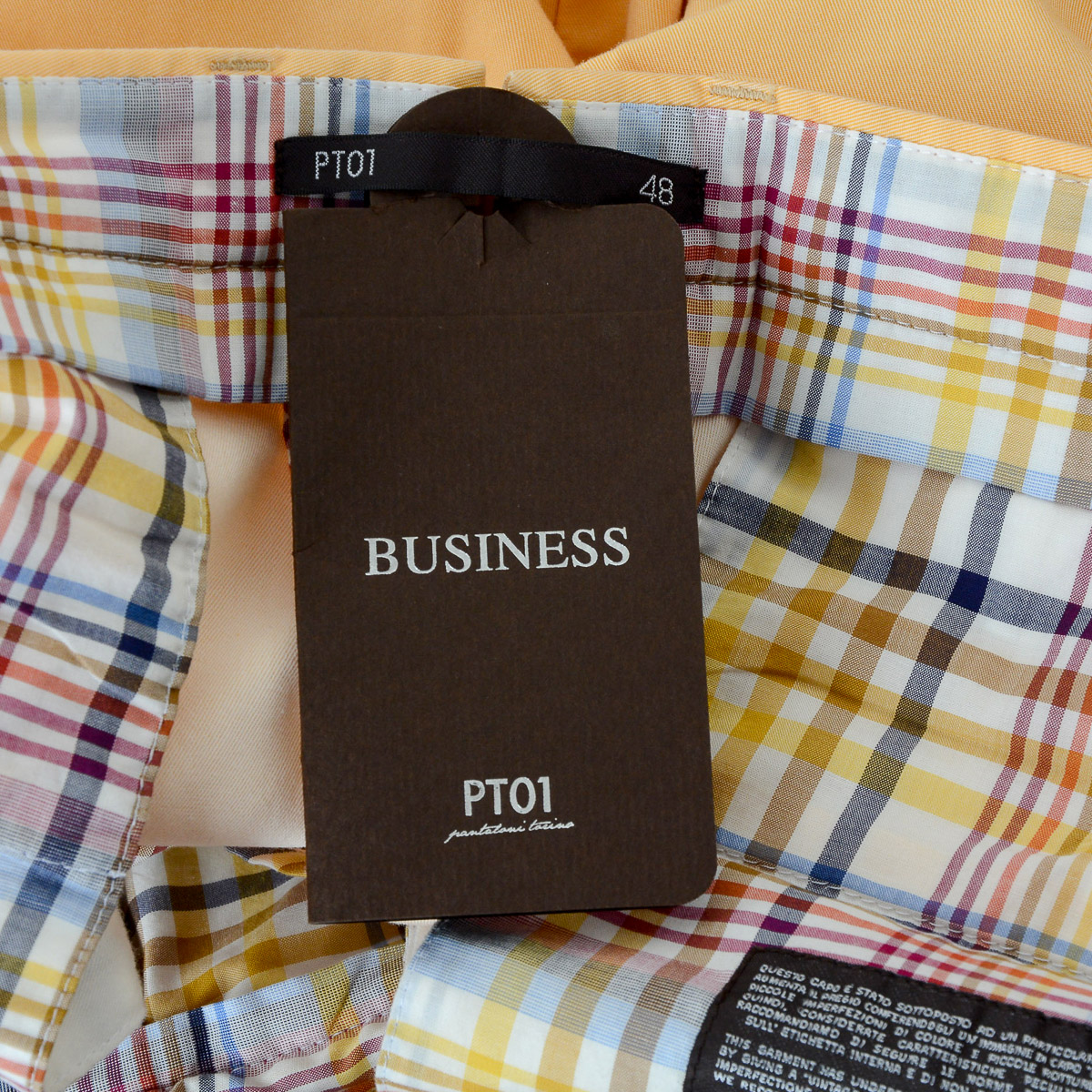 PT01 Pantalones de hombre amarillos BUSINESS