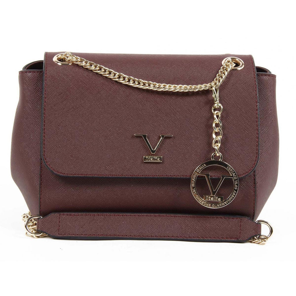 Bolso de mano para mujer V 1969 Italia VE014 ROJO CLARET