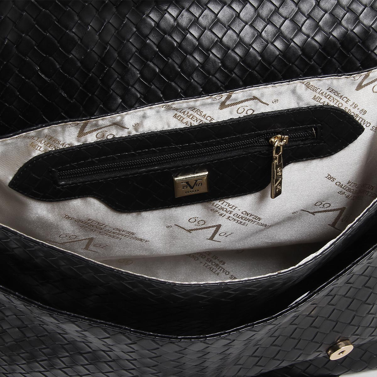 Bolso de hombre V 1969 Italia V1969014B NEGRO