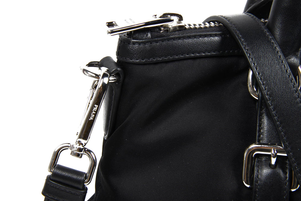 Prada Shopping Tote BR5116 Tessuto Soft Calf Nero