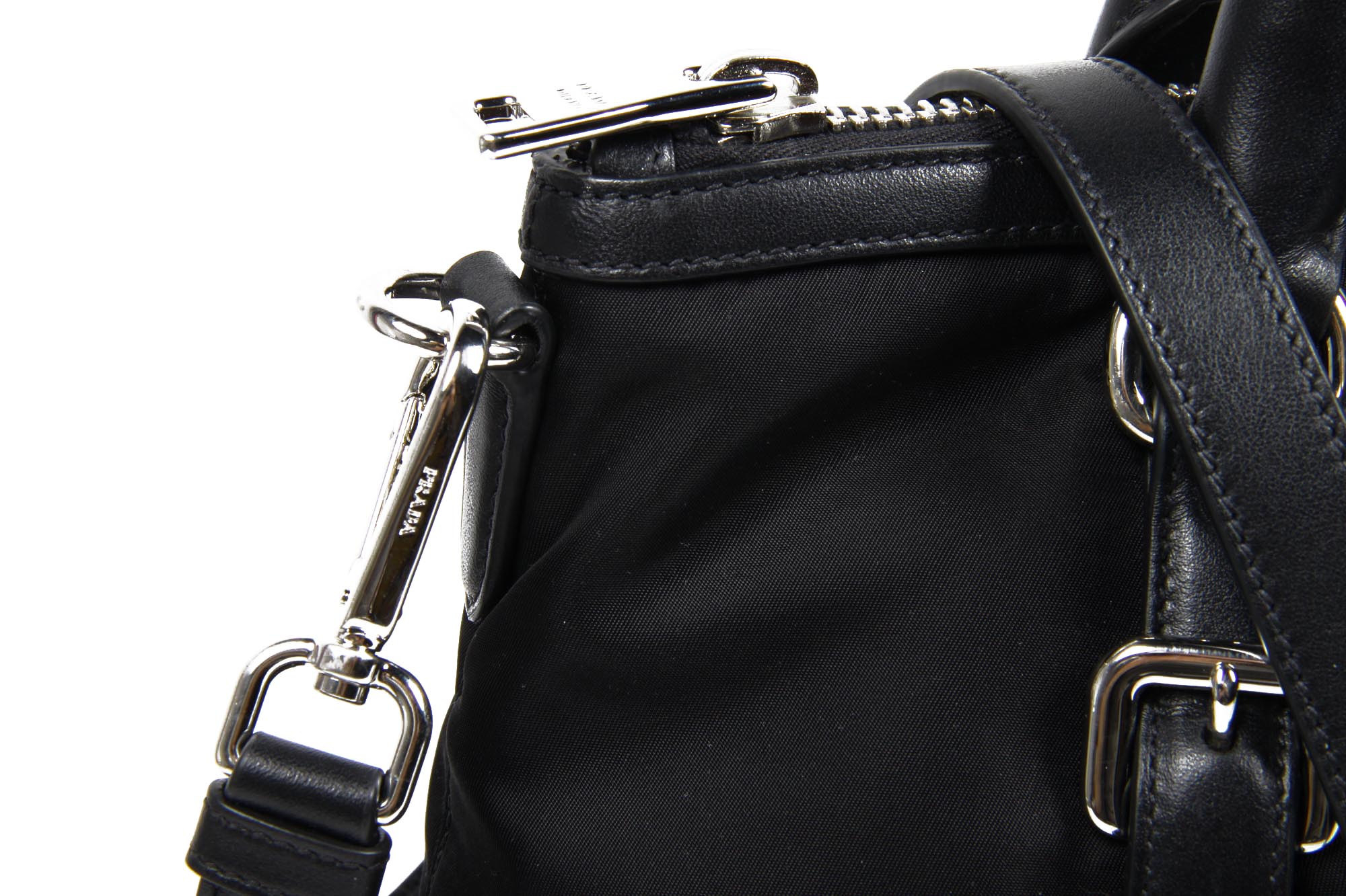 Prada Shopping Tote BR5116 Tessuto Soft Calf Nero
