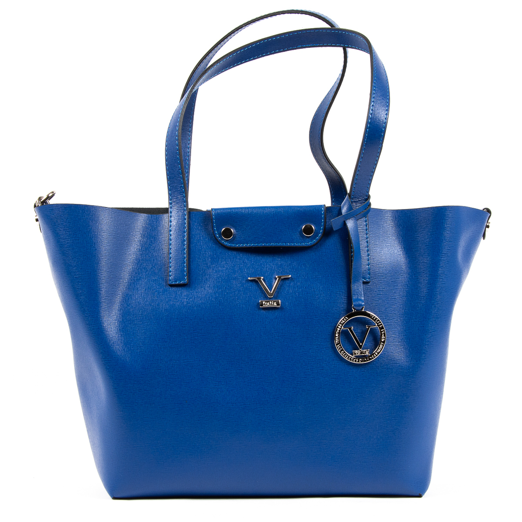 Bolso de mano para mujer V 1969 Italia azul JERSEY
