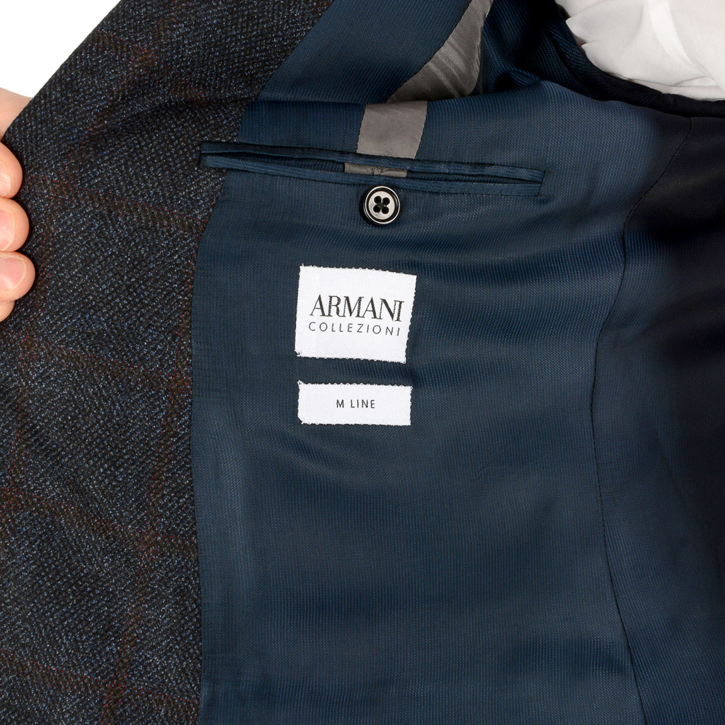 Armani Collezioni Mens Jacket Dark Blue
