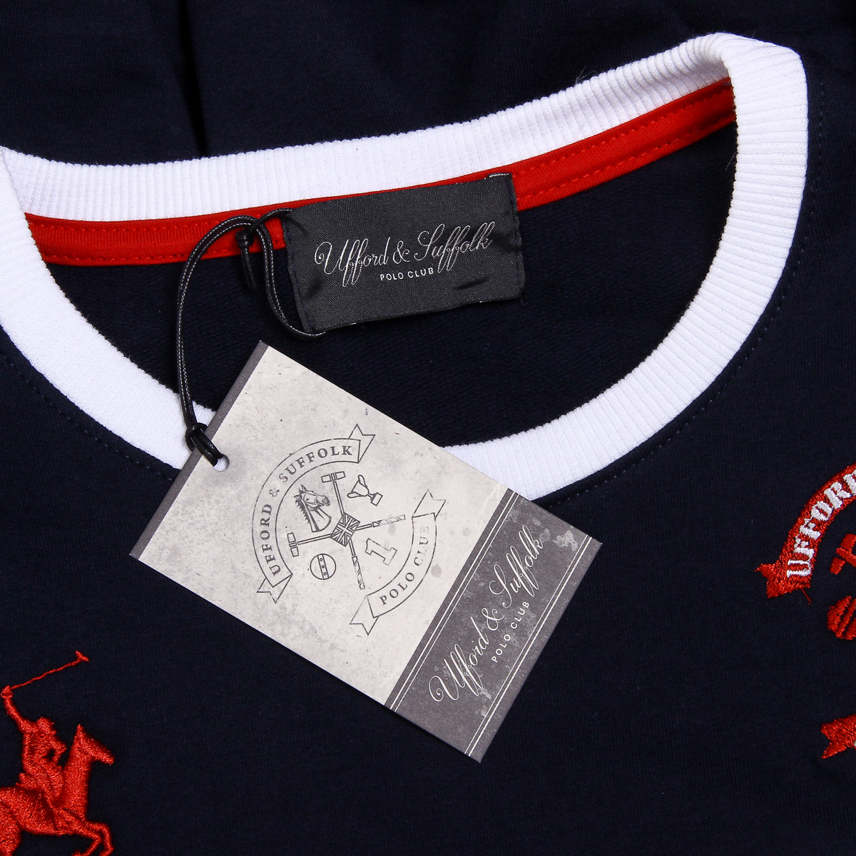 Suéter de hombre Ufford & Suffolk Polo Club de manga larga y cuello redondo