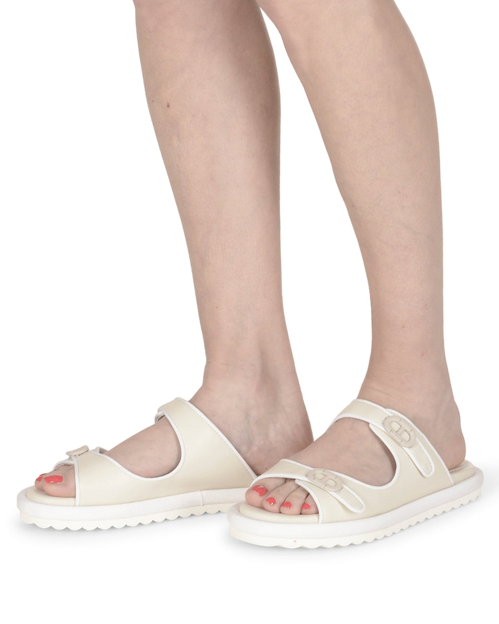 Sandalia plana Kandy - Crema