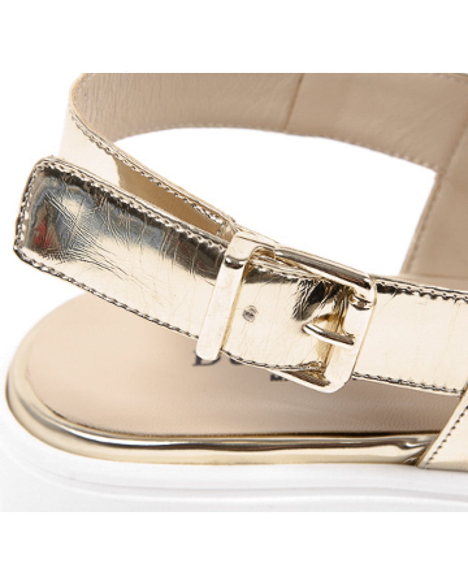 Sandalia para mujer Dee Ocleppo E3083 SPECCHIO STOP MET PLATINO