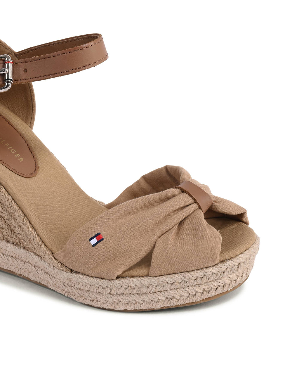 Tommy Hilfiger - Sandalias de cuña para mujer, color caqui, FW0FW04784RBL