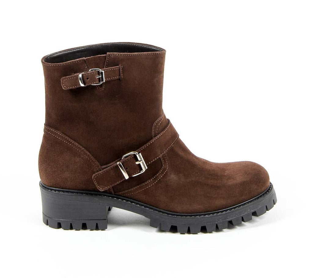 Bota corta para mujer V 1969 Italia B1441 VELOUR MARRONE