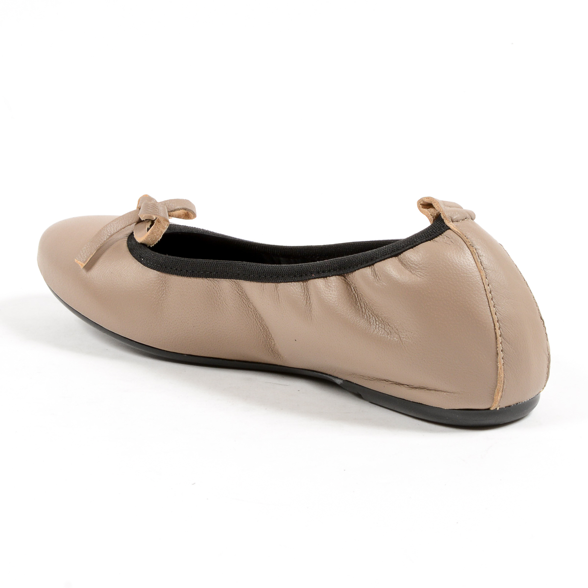 Andrew Charles Womens Soft Ballerina Taupe GWEN