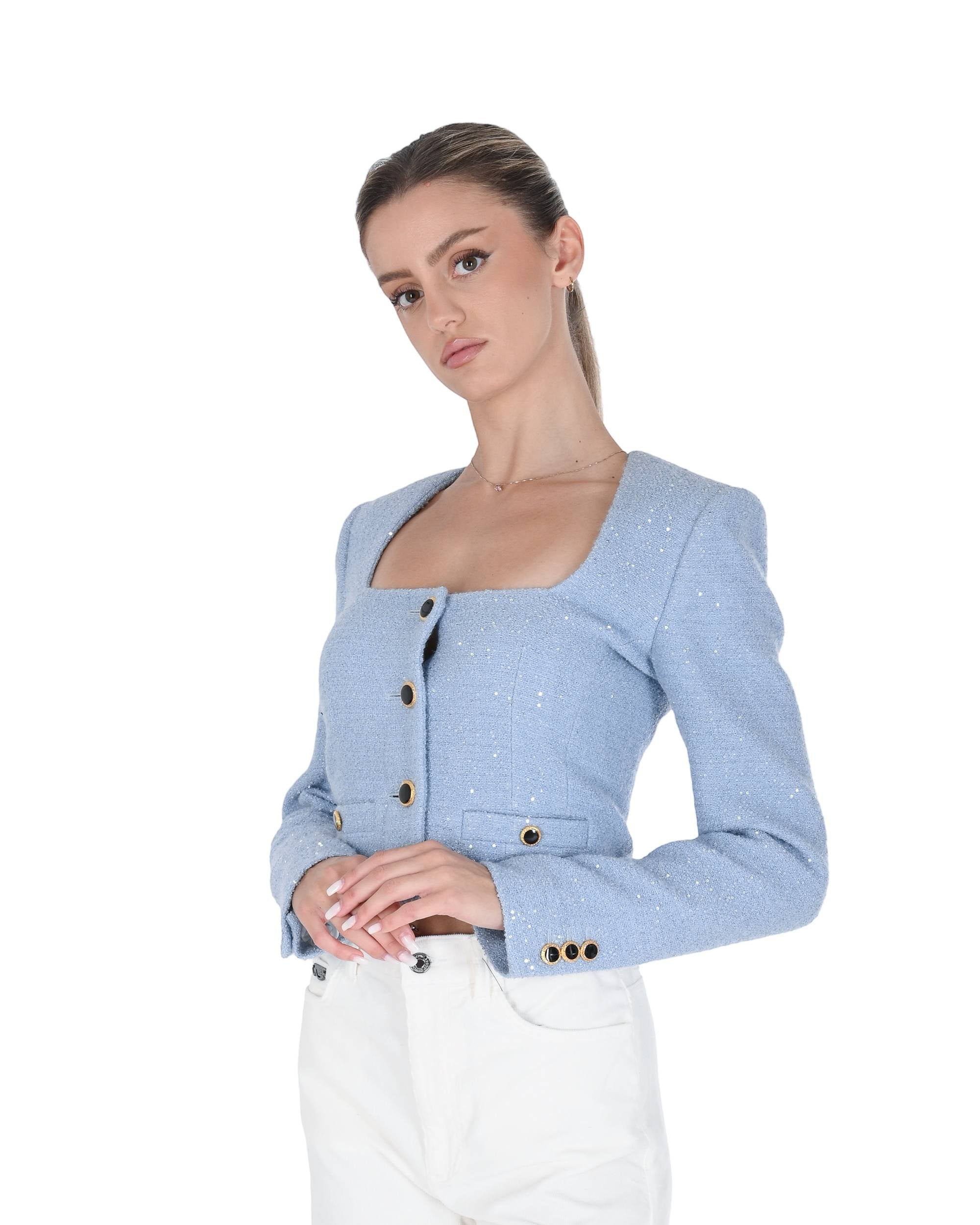 Chaqueta de mujer Alessandra Rich FABX3839F4382 1871 502