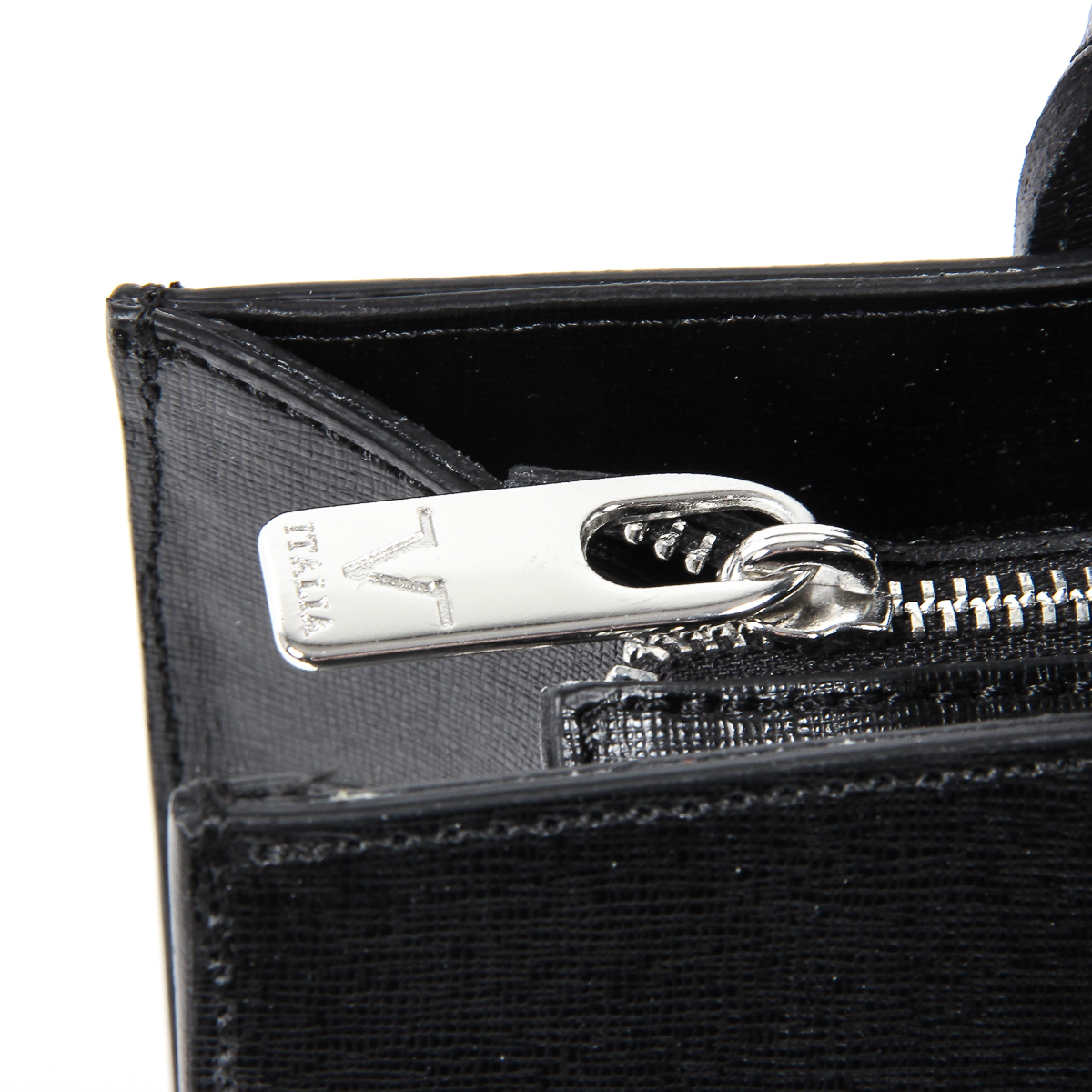 Bolso de mano para mujer V 1969 Italia V006-S SAFFIANO NERO