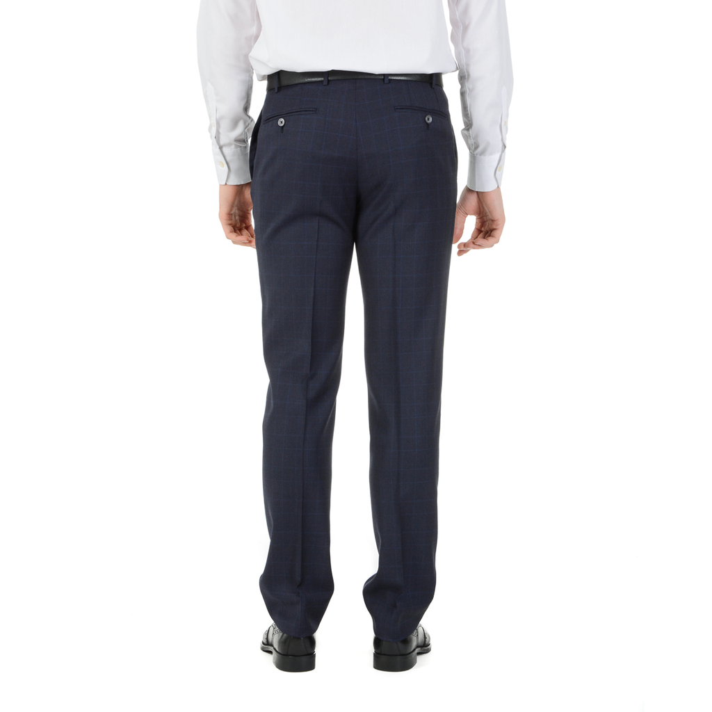 Corneliani Mens Suit Long Sleeves Dark Blue Super 110's