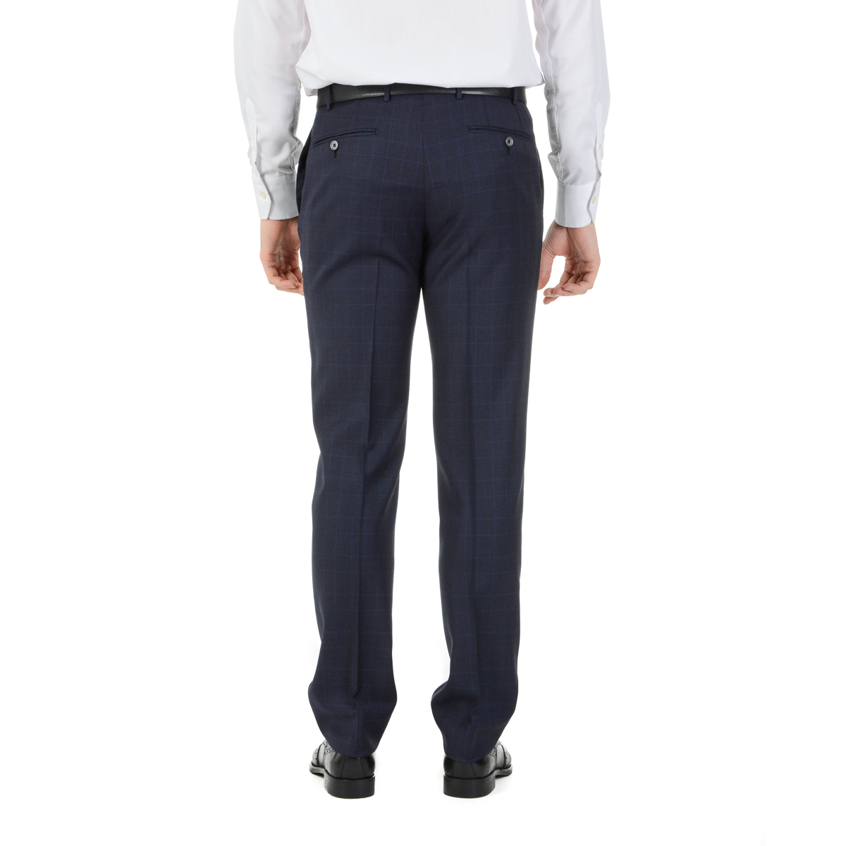 Corneliani Mens Suit Long Sleeves Dark Blue Super 110's