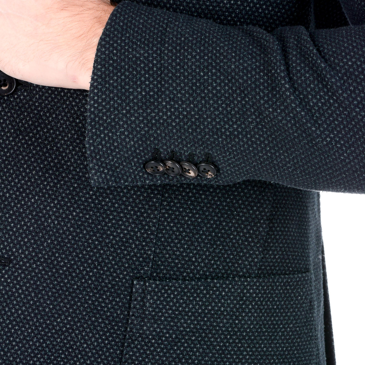 Chaqueta Boglioli Milano para hombre, manga larga, gris oscuro