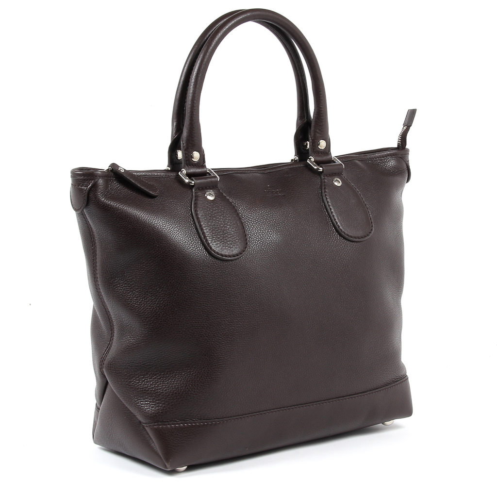 Gucci Womens Handbag Soft Calf Dark Brown 246358 2140