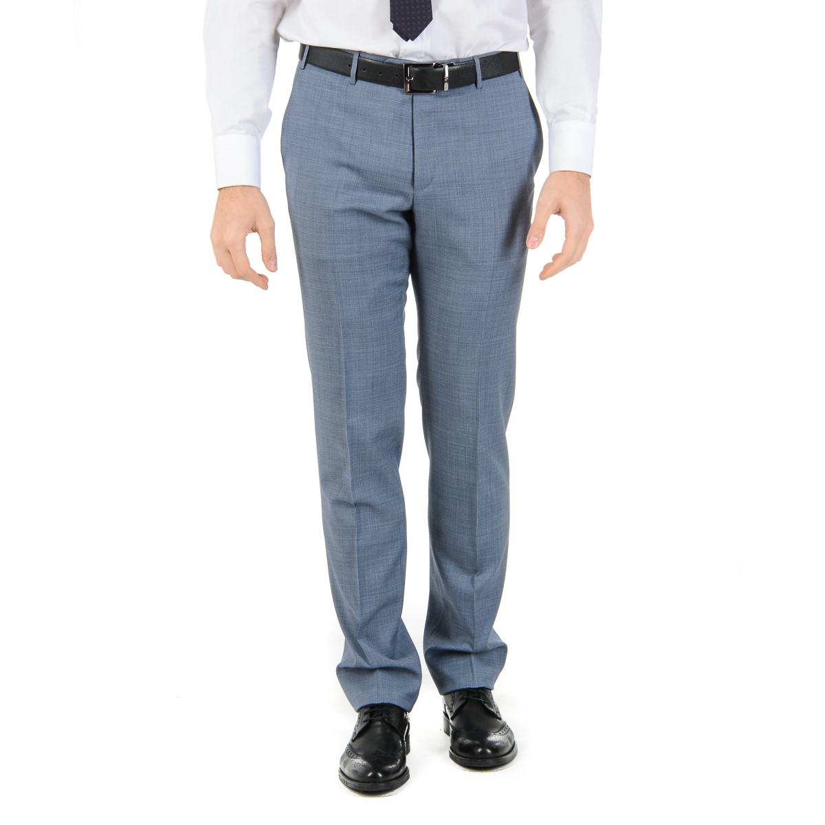 Corneliani Mens Suit Long Sleeves Light Blue Super 110's