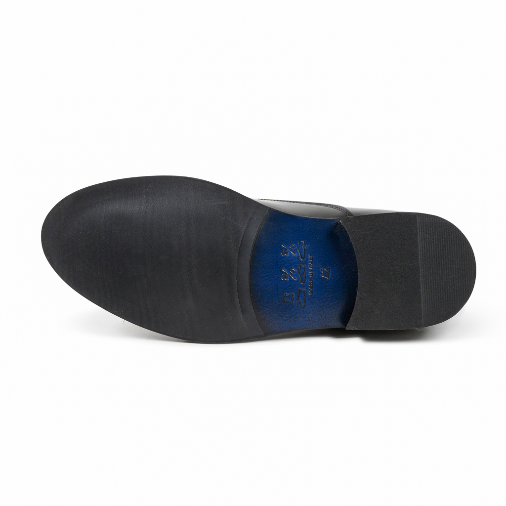 19V69 Italia - Zapato clásico para hombre, color negro 913L MP ABRASIVATO NERO