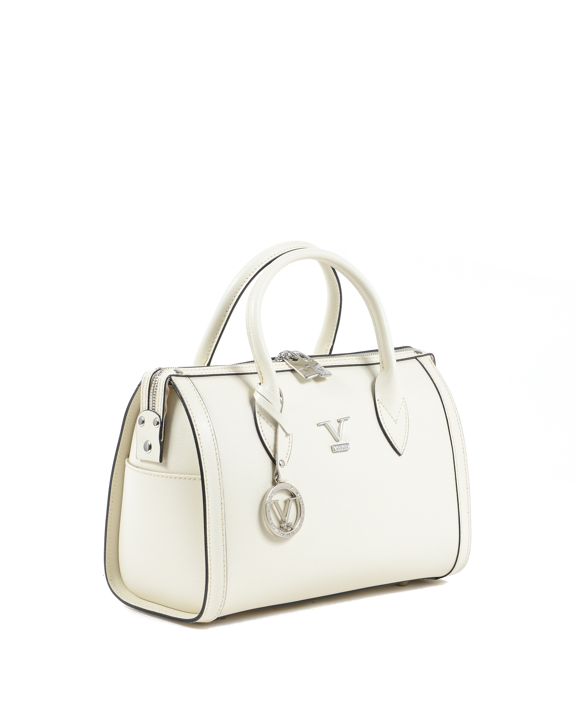V Italia Womens Handbag Beige V014-S PALMELLATO BEIGE