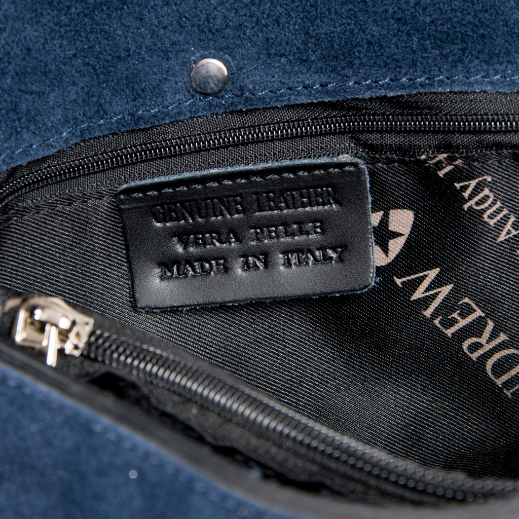 Andrew Charles Womens Handbag Blue RING