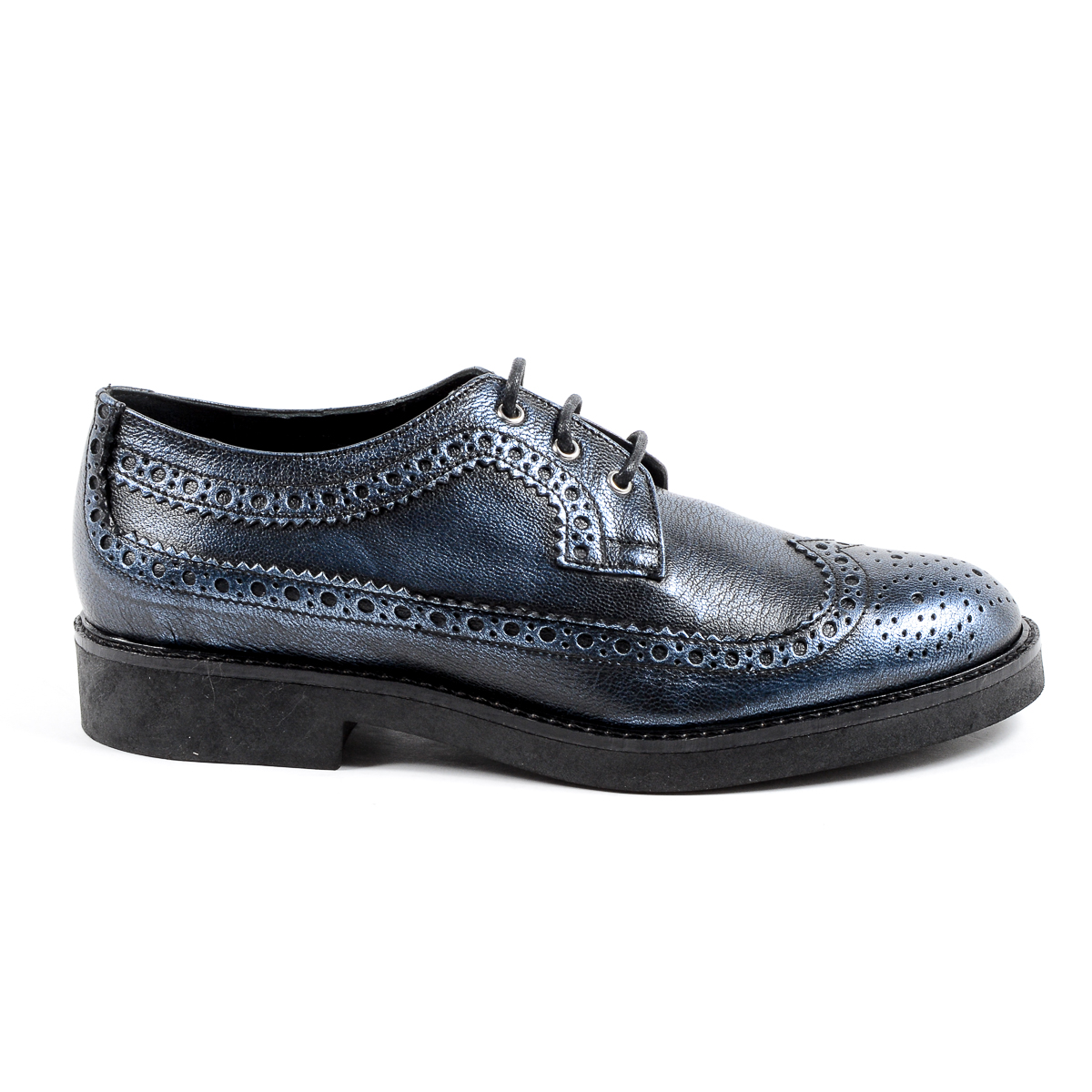 V 1969 Italia Zapato Brogue para Mujer Azul TRENTO
