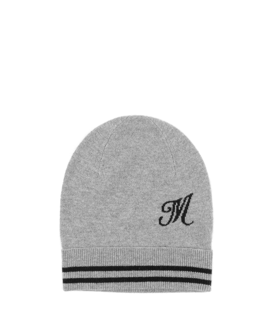 Gorro de cachemira con monograma - Gris