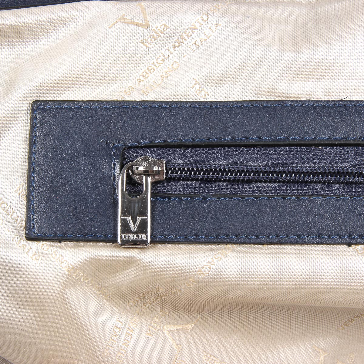 Bolso de mano para hombre V 1969 Italia azul VANCE