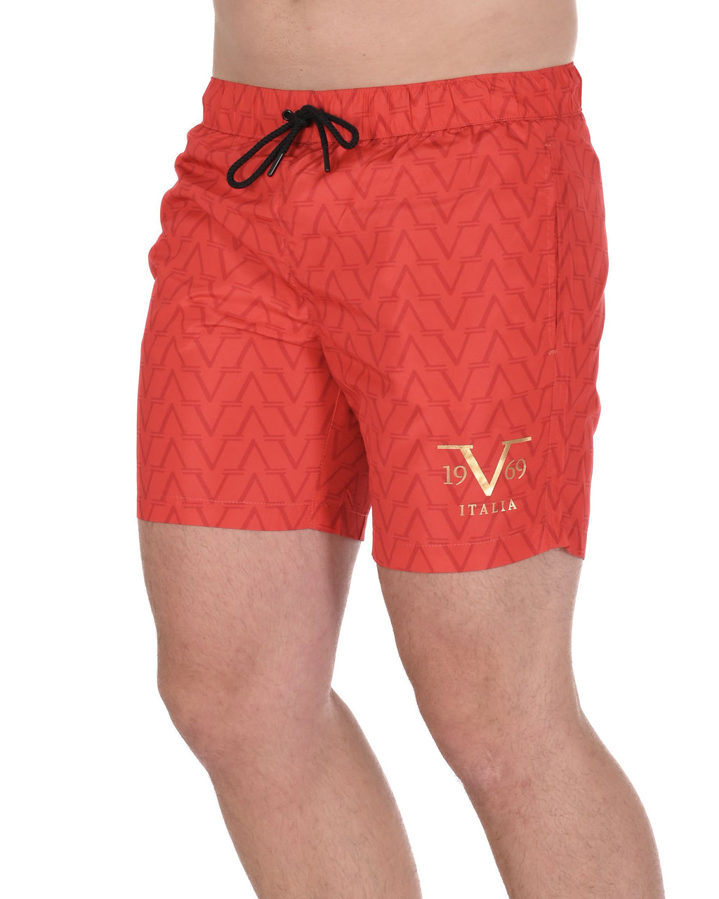 19V69 Italia Mens Swimwear Trunk VSC1MBM09 GRENADINE