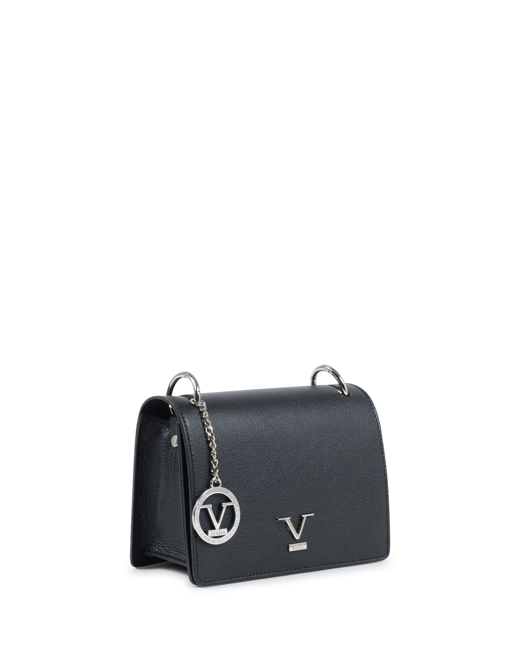 V Italia Womens Handbag Black V1758 CERVO NERO