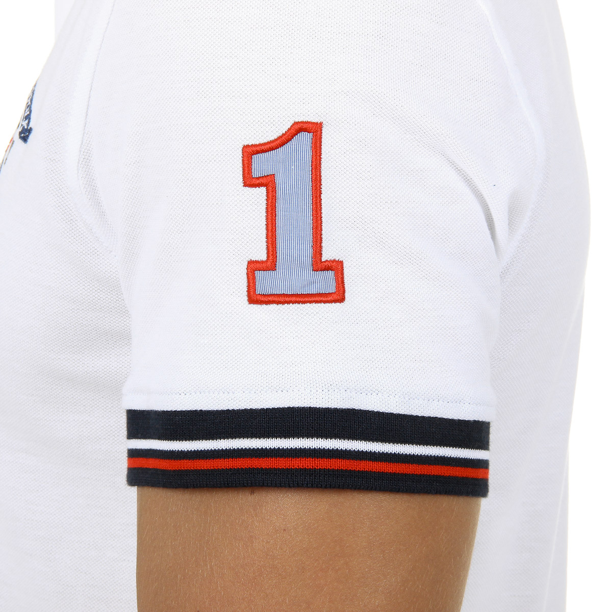 Polo Ufford & Suffolk Polo Club para hombre, manga corta, blanco, APACHE