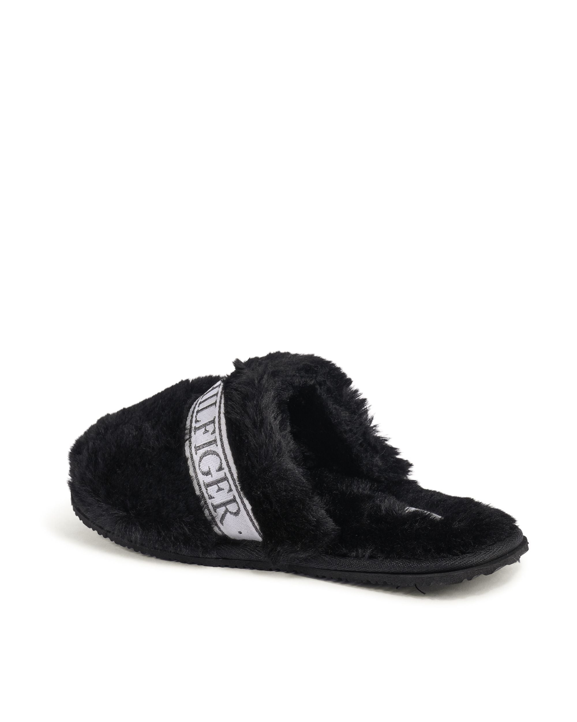 Pantuflas Tommy Hilfiger para mujer, color negro, FW0FW07595BDS