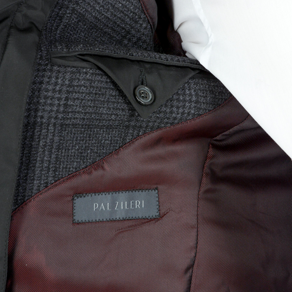 Chaqueta Pal Zileri para hombre, manga larga, gris oscuro