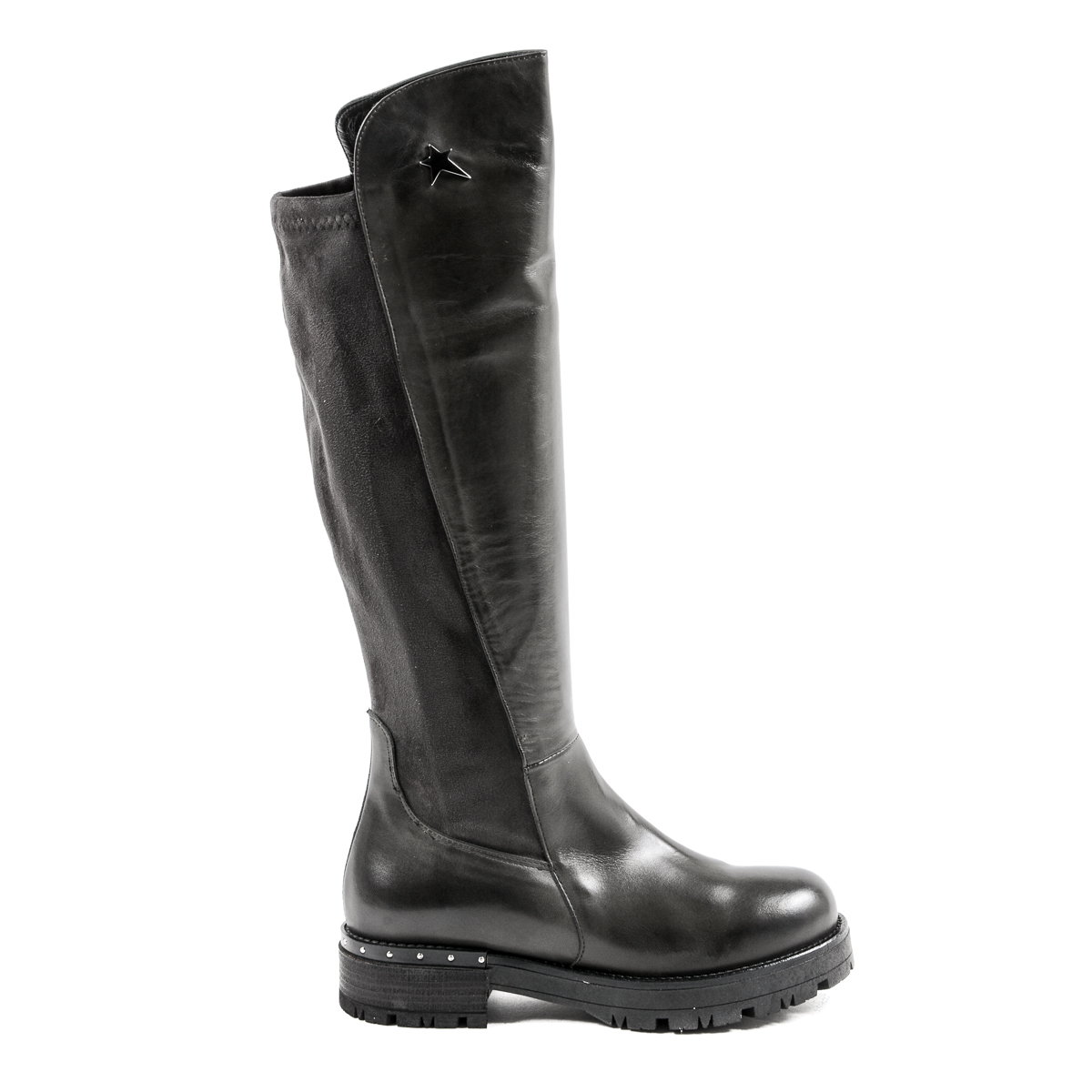 Andrew Charles Womens High Boot Grey PAT