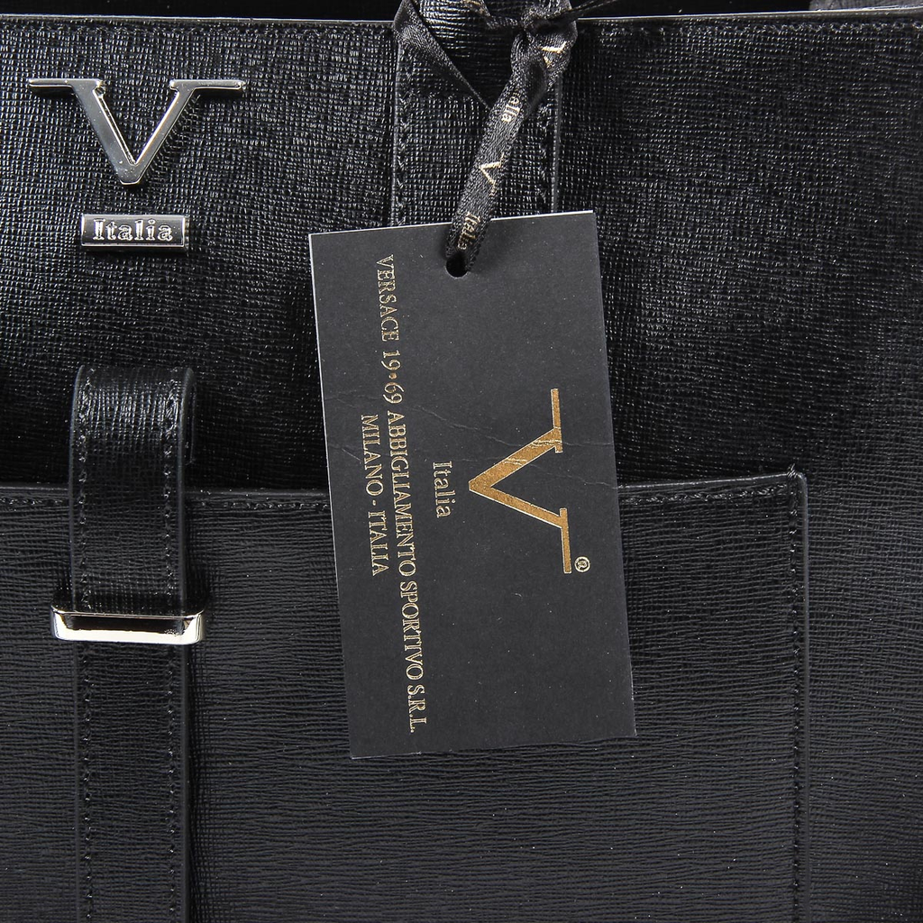 Bolso de mano para mujer V 1969 Italia V006-S SAFFIANO NERO