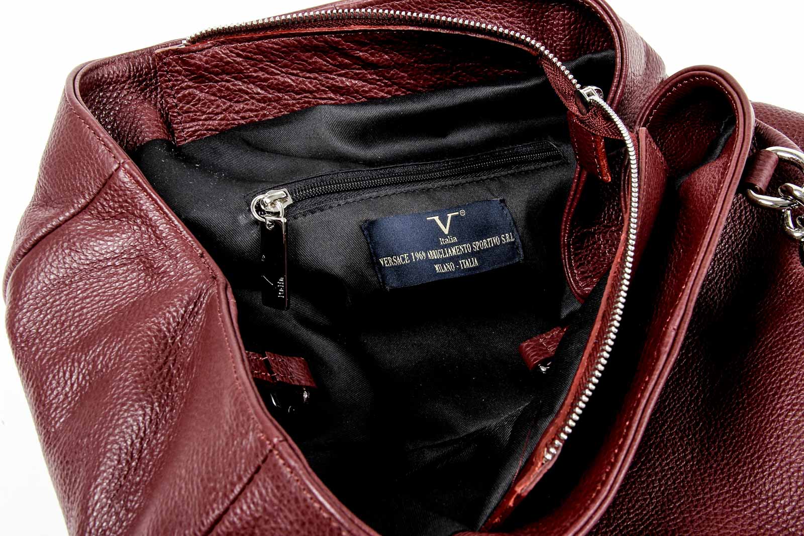 Bolso de mano para mujer V 1969 Italia V012 S BORDEAUX