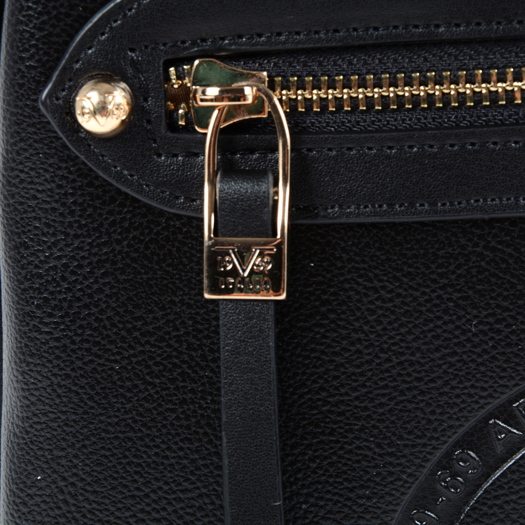 V 1969 Italia Womens Backpack Black SANTORINI