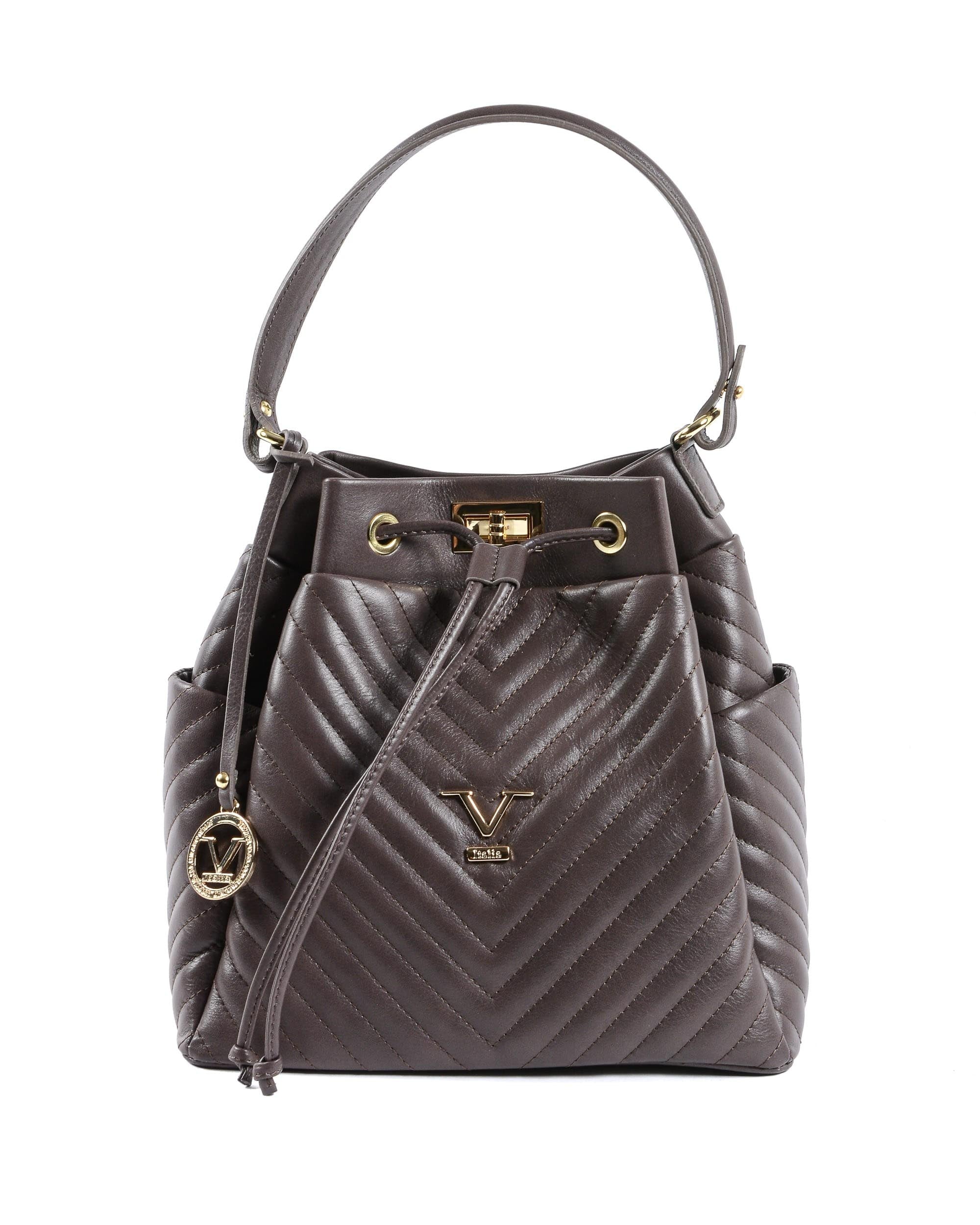 Bolso de mano para mujer V Italia marrón oscuro BH10272 52 SAUVAGE DARK BROWN