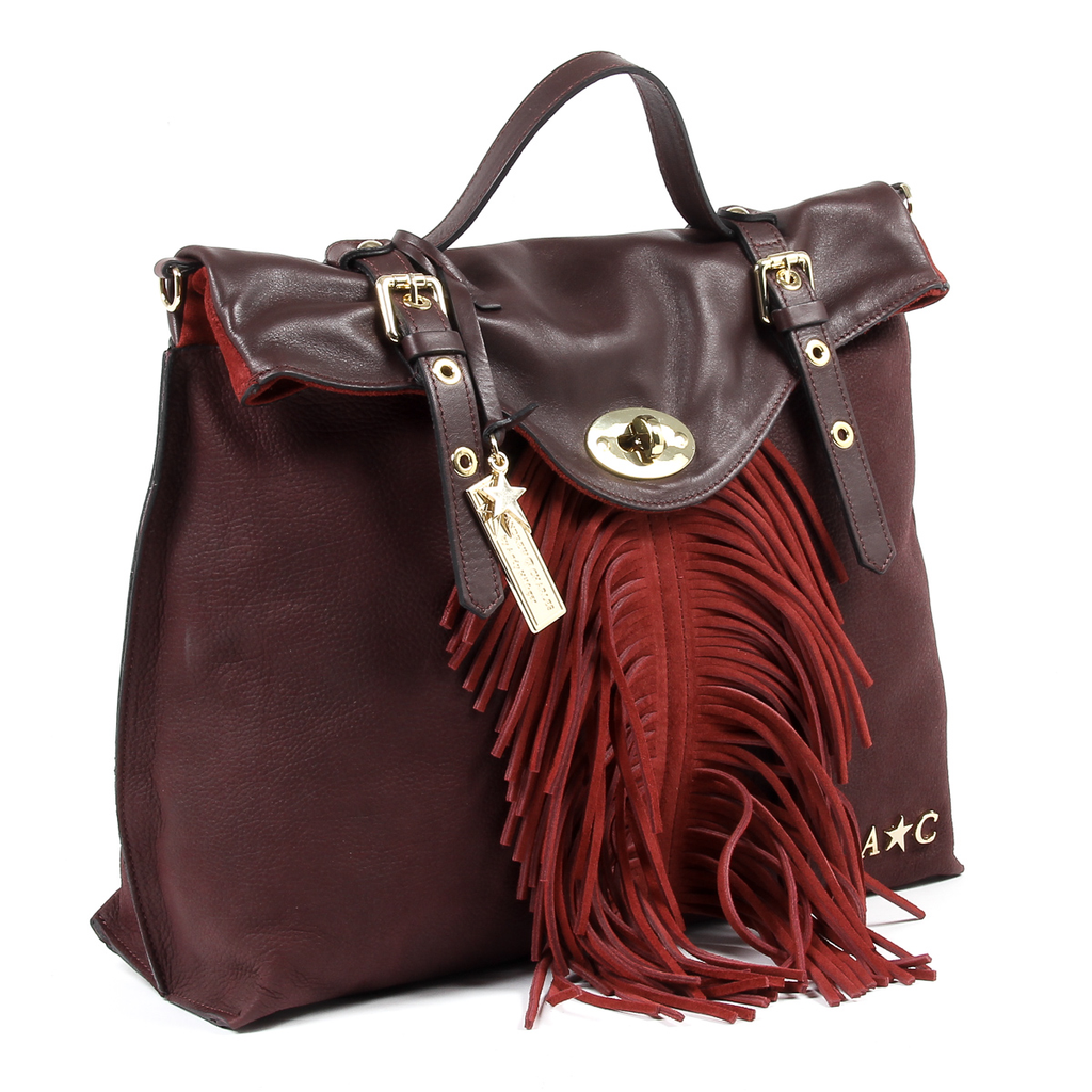 Bolso de mano para mujer Andrew Charles Burdeos LUCY
