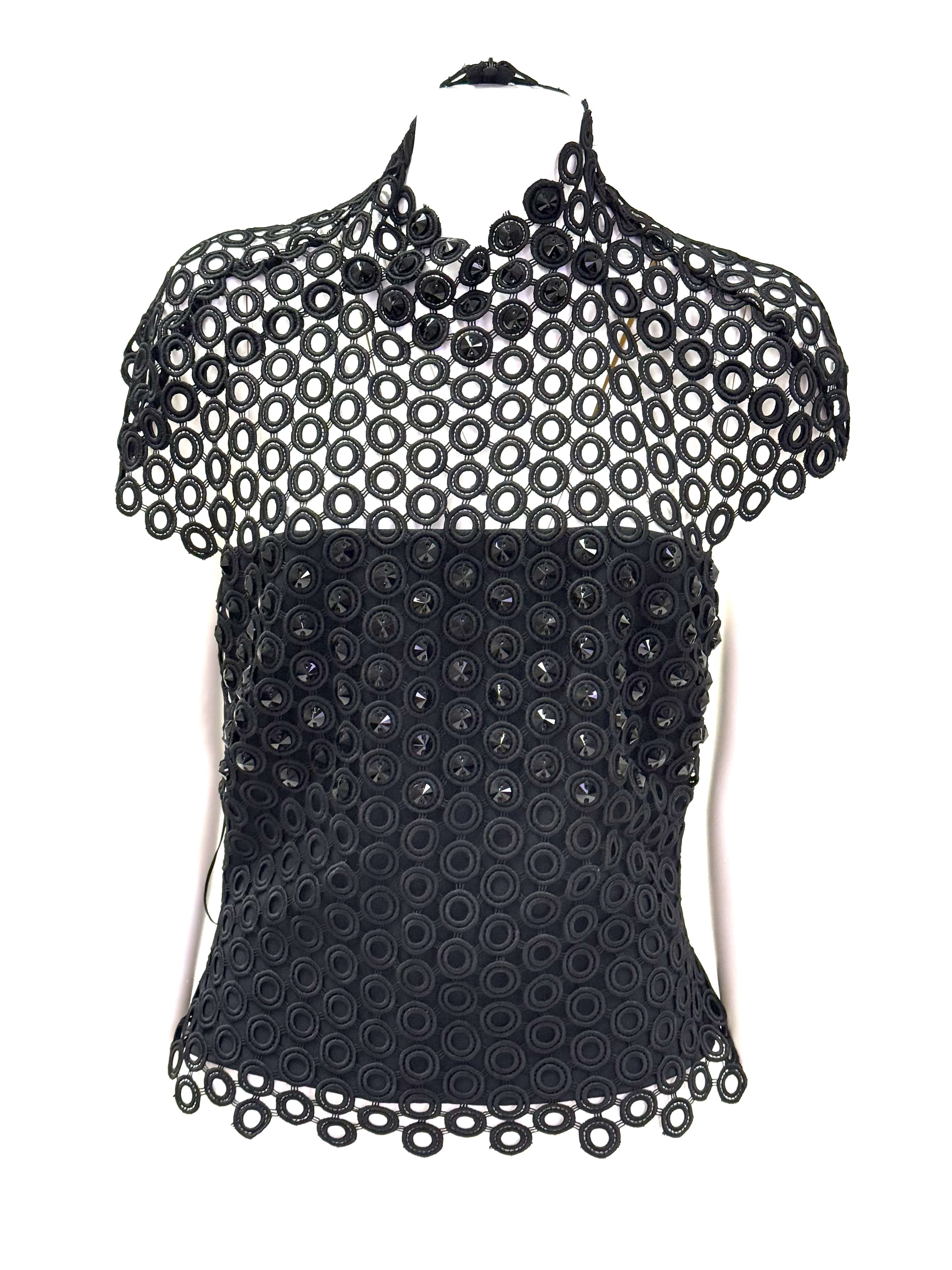 David Koma Womens Top AW24DK50T BLACK