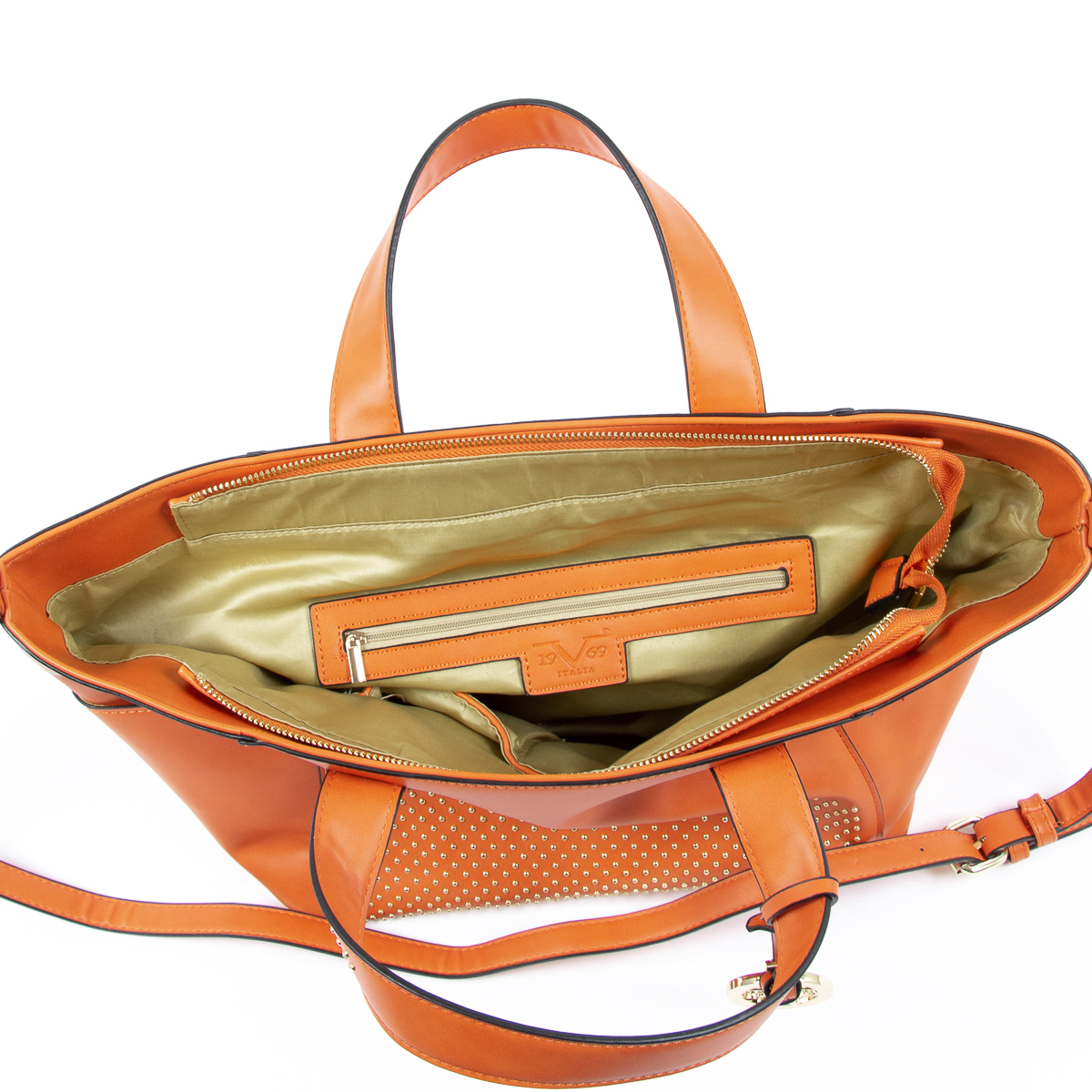 Bolso de mano para mujer V 1969 Italia naranja VERONICA