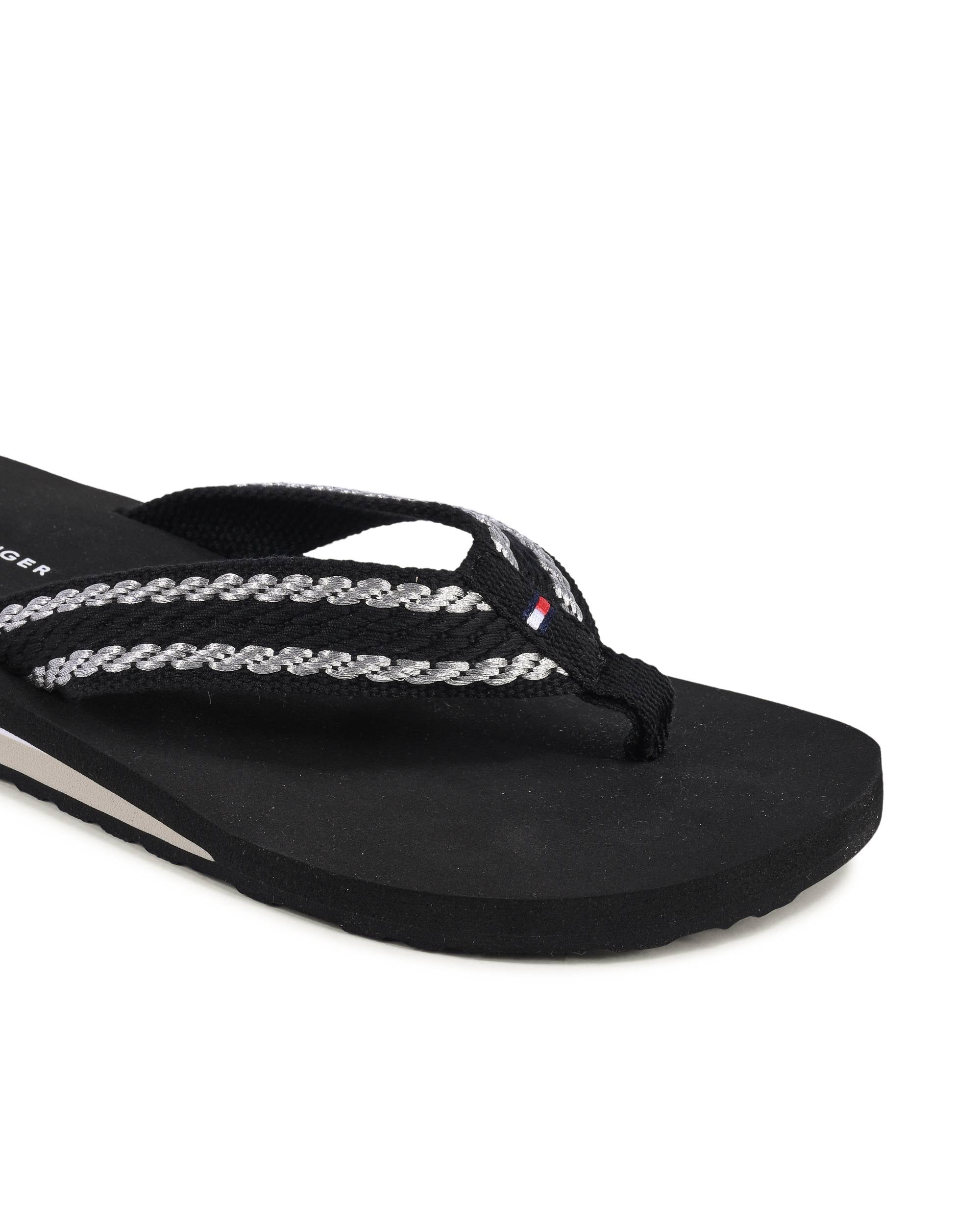 Tommy Hilfiger Womens Flip Flop Black FW0FW07588BDS