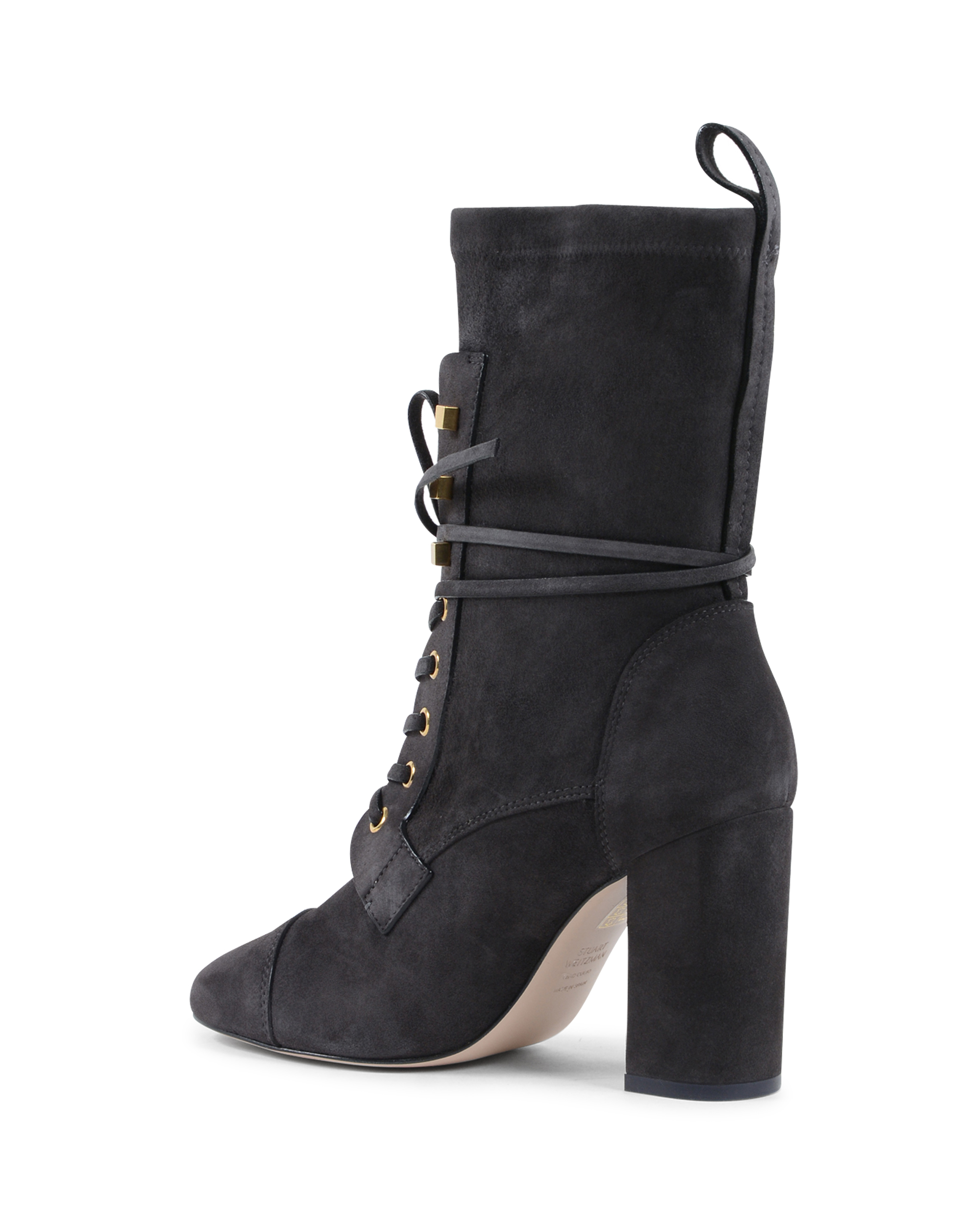 Bota corta Stuart Weitzman para mujer, gris oscuro, VERUKA