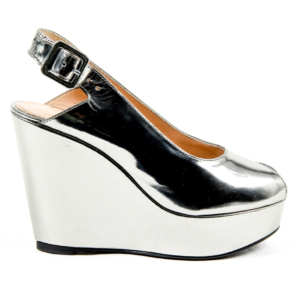 Robert Clergerie Paris Sandalia de cuña con tira trasera para mujer BUSTYMA NEWLAM GRIS DBL PDR