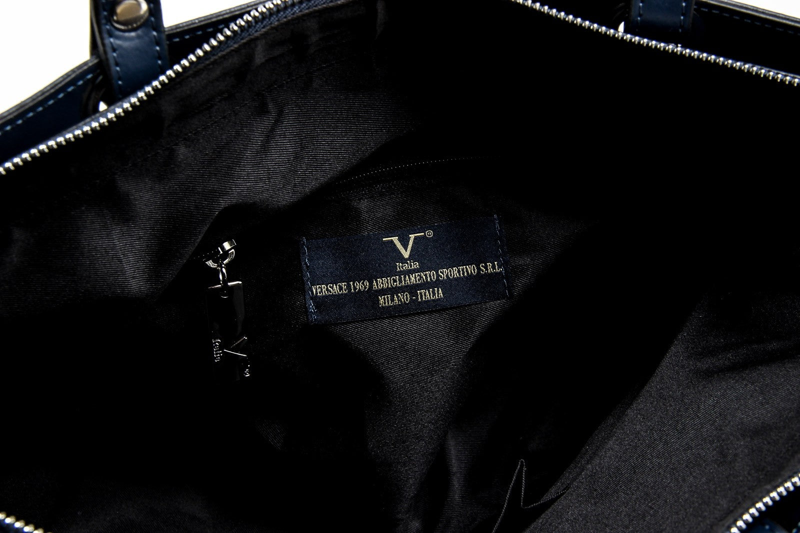 Bolso de mano para mujer V 1969 Italia V009-S RUGA BLU