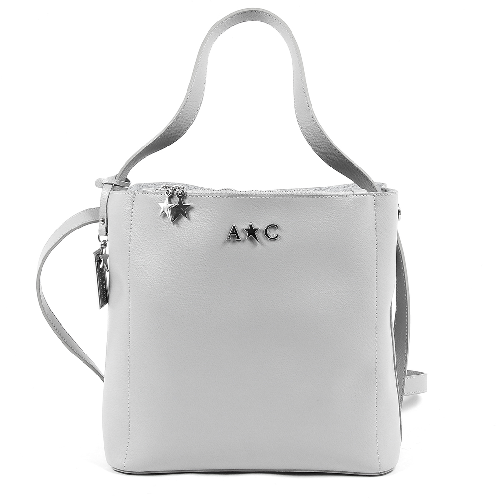 Andrew Charles Womens Handbag Grey KYLA