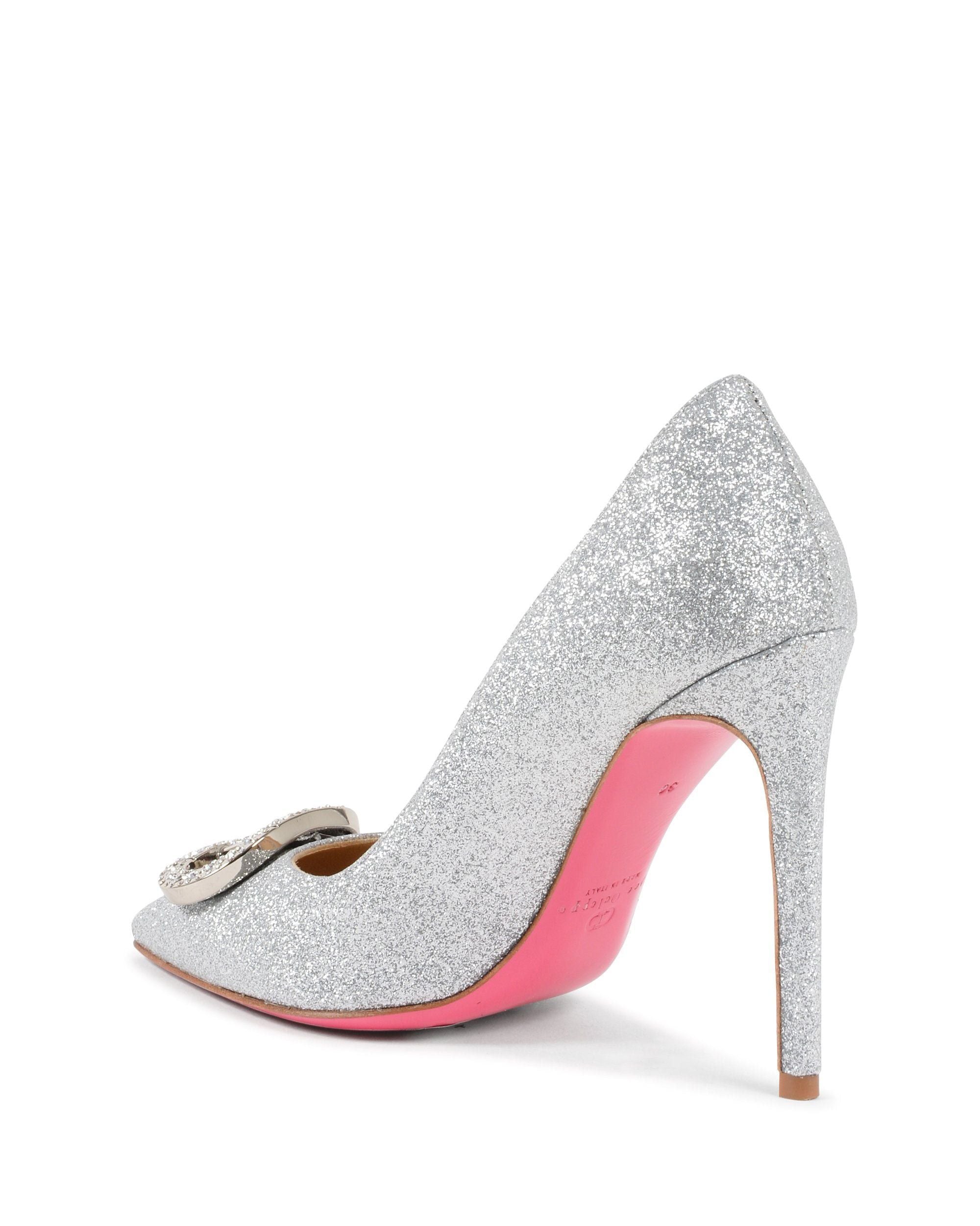 Zapatos de salón Cenicienta plata brillante